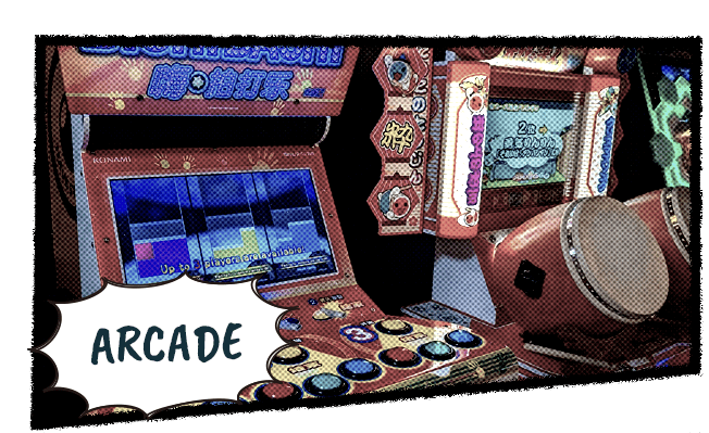 a video game with a machine and a screen